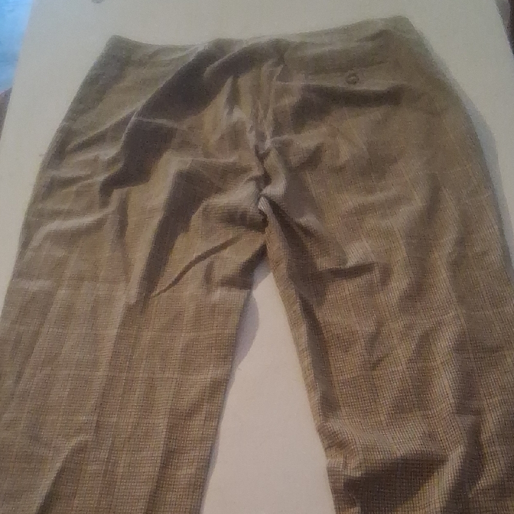 GAP Tailored Straight Leg Dress Pants Tan Beige Brown Size 10 Cotton Rayon - Picture 6 of 6